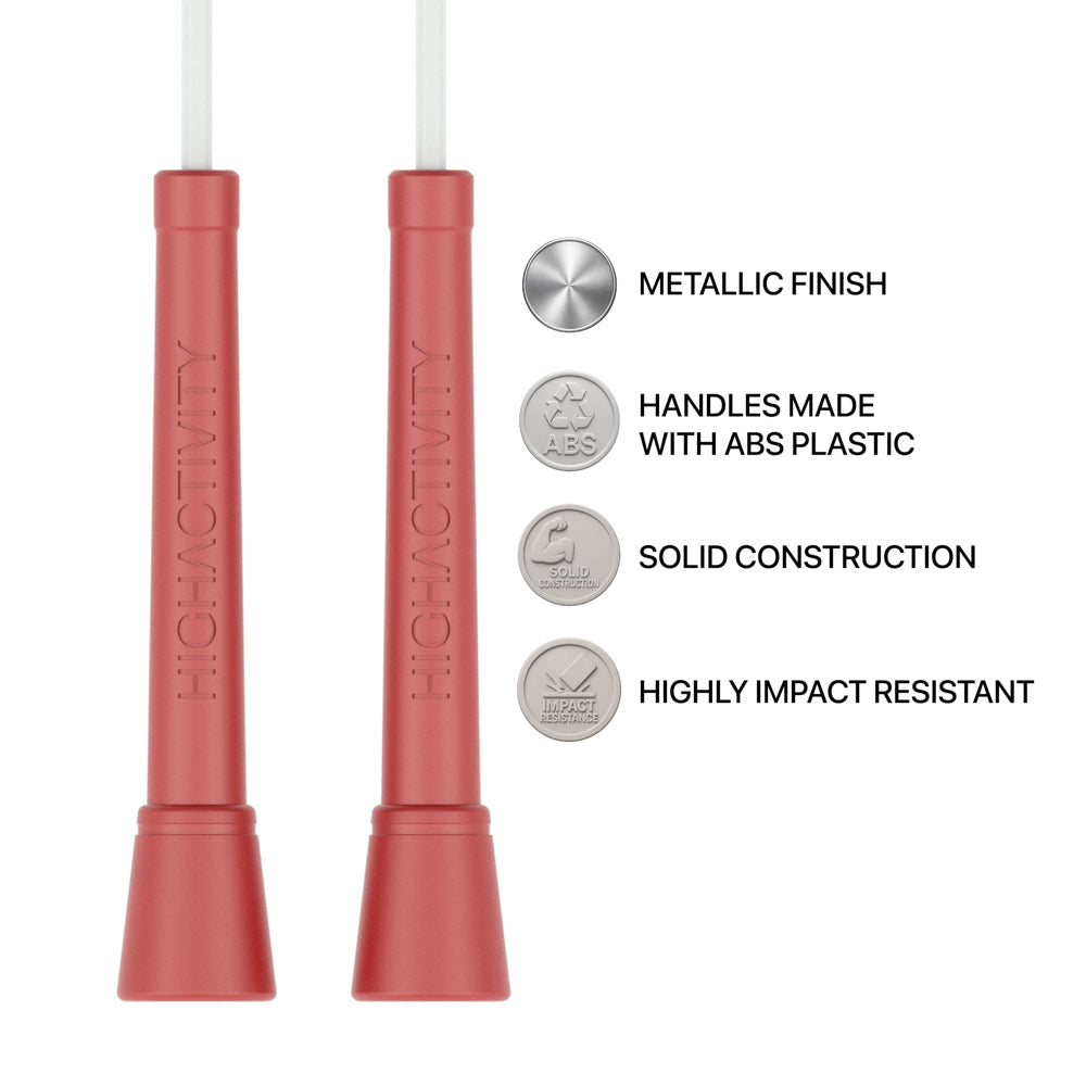 Luma Metallic Edition- 5mm Speed Jump Rope- ABS Handles Metallic Finish