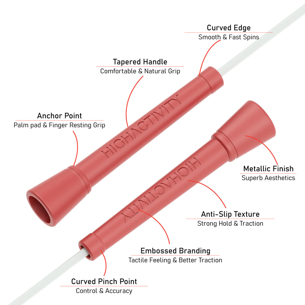 Luma Metallic Edition- 5mm Speed Jump Rope- ABS Handles Metallic Finish