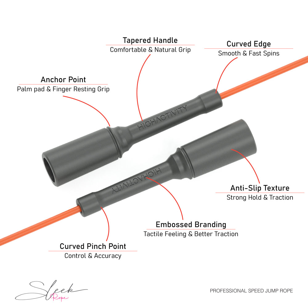 Sleek Rope- 5mm Speed Jump Rope- ABS Handles