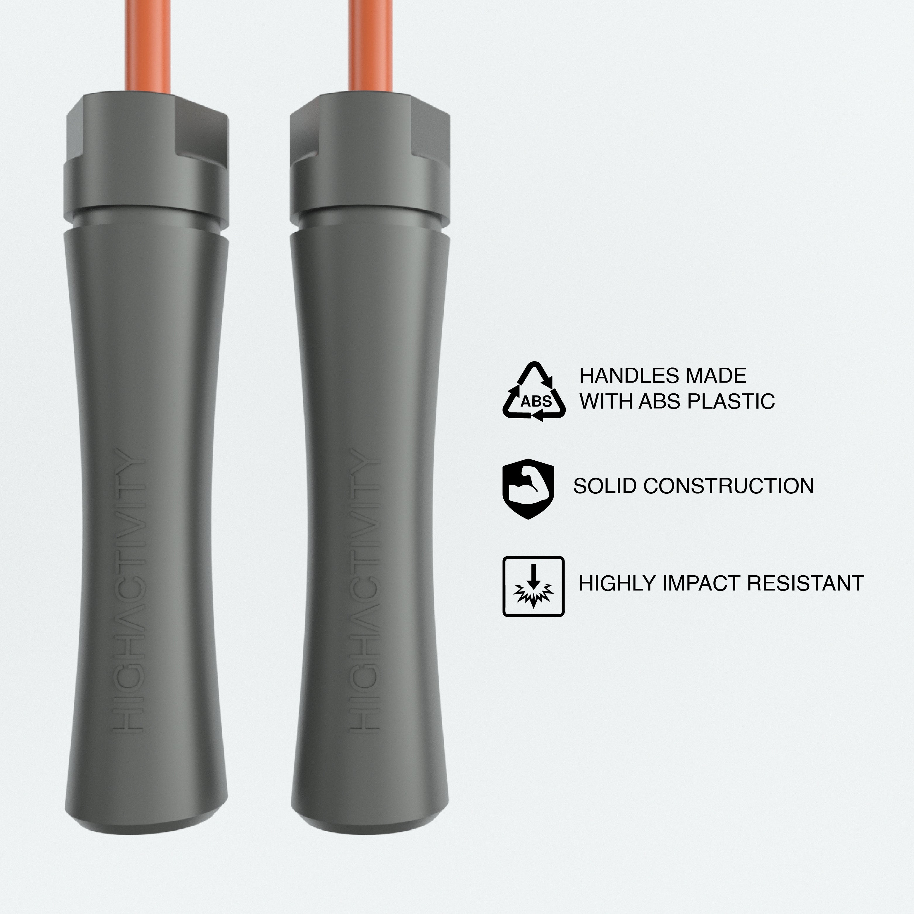 Hefty Rope- 10 mm Heavy Weight Jump Rope- ABS Handles