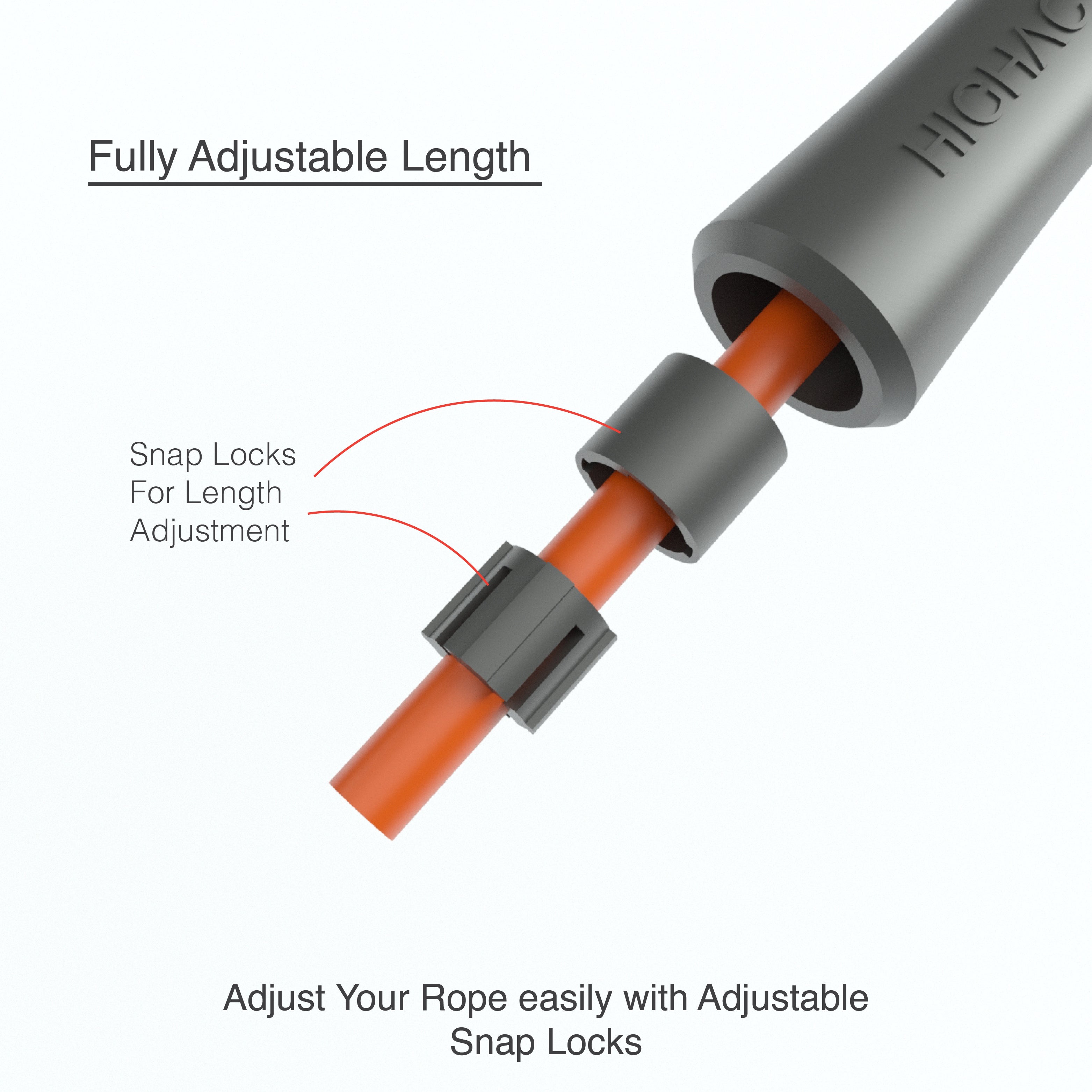 Hefty Rope- 10 mm Heavy Weight Jump Rope- ABS Handles
